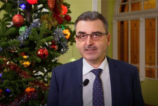 Ректор ТГУ Эдуард Галажинский поздравляет с Новым 2022 годом