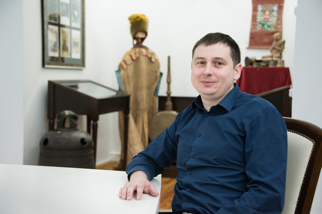 Е.В. Барсуков, сотрудник Музея археологиии этнографии Сибири